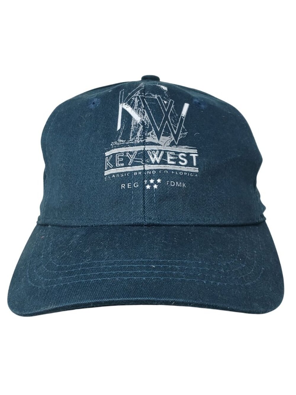 Key West Teal Strapback Hat Adj With Logo & Copper Look Buckle Closure #D-7